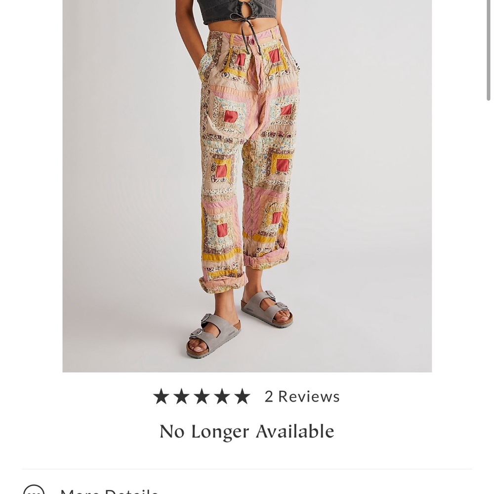 MAGNOLIA PEARL PANTS 308 Quiltwork Charmie Trousers Sundaze QUILT PINK NEW